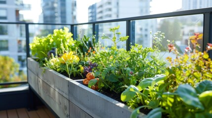 Abundance of Various Plants on Balcony
