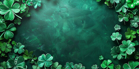 a saint paticks day themed background with an empty space where I can display a few products