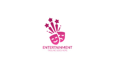 Vector Logo Illustration entertainment logo design.