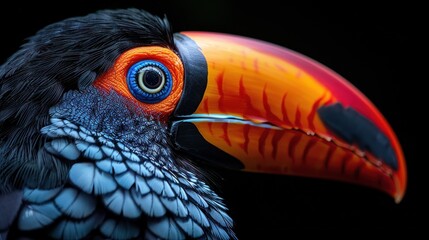 Naklejka premium a toucan with a vibrant beak