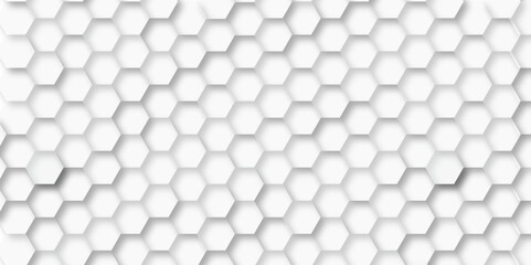 abstract geometric white texture background .White hexagon 3D background texture. 3d rendering illustration. Clear pattern abstract background hexagon .Futuristic abstract banner.