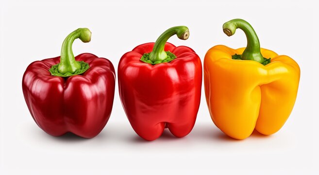 a group of bell peppers