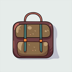 Travel bag, traveling icon, vector illustration