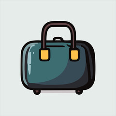 Travel bag, traveling icon, vector illustration