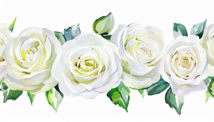 Białe kwiaty dekoracyjna linia