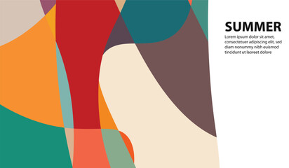 Aesthetic and beautiful abstract colorful wallpaper background for your design, vektor, illustrator