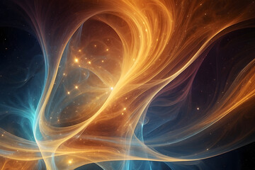 Experience the captivating design of an abstract cosmic energy wave background.