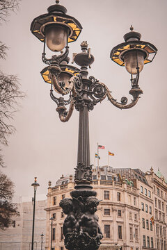 Lamp Trafalgar Square, London, Uk