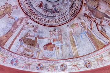 Detail of the decoration of a Thracian tomb