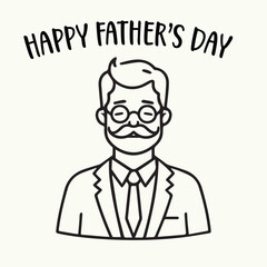 Happy Fathers Day Banner, Father's Day  Greeting Card, fathers day background