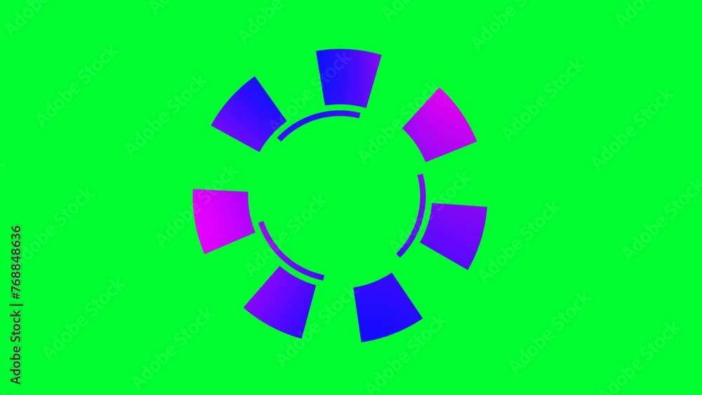 Poster loading icon gradient modern circle animation