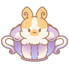 Bunny, tea cup