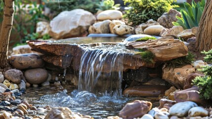 Small Waterfall in the Garden