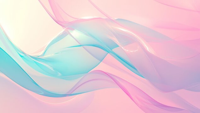 abstract wavy background with pink and green color gradient 