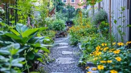 Diverse Plant Collection in Rich Garden