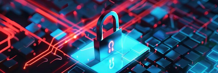 Engage viewers with a powerful visual depiction of data security, highlighting the critical need for web protection to defend against evolving cyber threats and ensure the integrity of digital assets