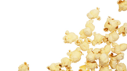 Fototapeta premium popcorn isolated on white background