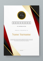 Colorful certificate of corporate luxury and modern template. For corporate, achievement, diploma, award, graduation, completion, appreciation, acknowledgement, recognition etc