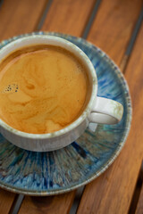 Cup of coffee. Americano, Long black, Espresso.