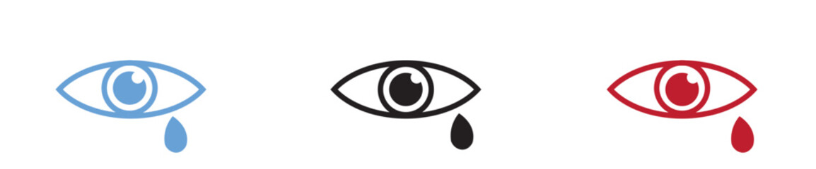 Eye icon set. Eye vector icon. Look and Vision icon.