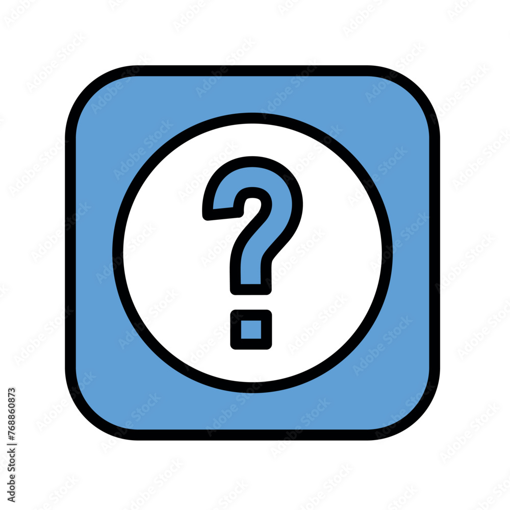 Poster information color line icon. web accessibility. vector isolated element.