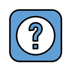 Information color line icon. Web accessibility. Vector isolated element.