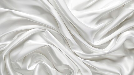 silk background. white cloth. Generative AI