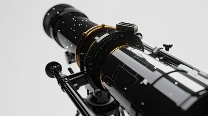Design a high-quality 3D rendering featuring a telescope