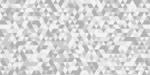 Seamless geometric pattern square shapes low polygon backdrop background. Abstract geometric wall tile and metal cube background triangle wallpaper. Gray and white polygonal background.