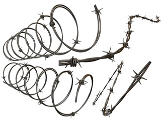 Barbed wire texture stock image