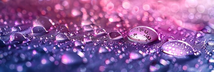 Abstract water background with shining colors, shimmering drops and breathtaking bokeh effects.