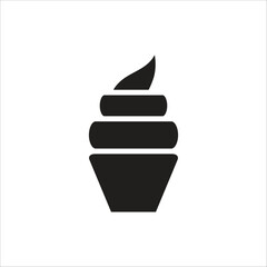 ice cream vector icon line template
