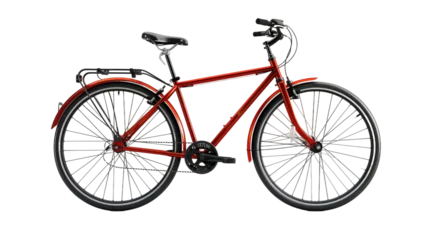 Zelfklevend Fotobehang Bicycle on Transparent Background PNG © TheLogoTip