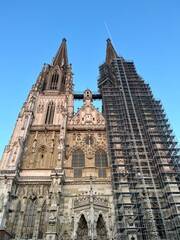 St. Peter's Cathedral, Regensburg, construction work, Germany
