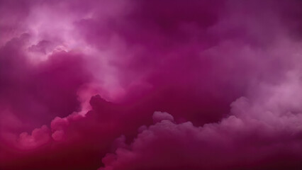 Obraz premium Maroon Atmospheric background of smoke and clouds. Spooky cloudscape with ethereal swirls