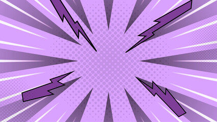 White and purple violet vector abstract retro comic style background. Vector illustration for superhero design, web, banners, posters, cards, wallpapers
