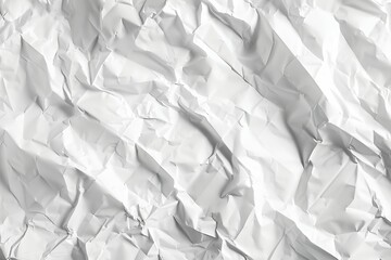 A white paper with a rough texture and a crumpled appearance - obrazy, fototapety, plakaty