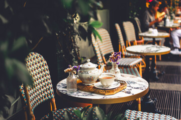 Tea outdoor elegant luxurious silverware 