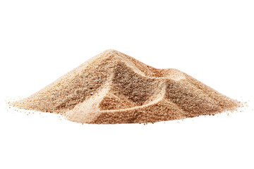 pile of sand isolated on white