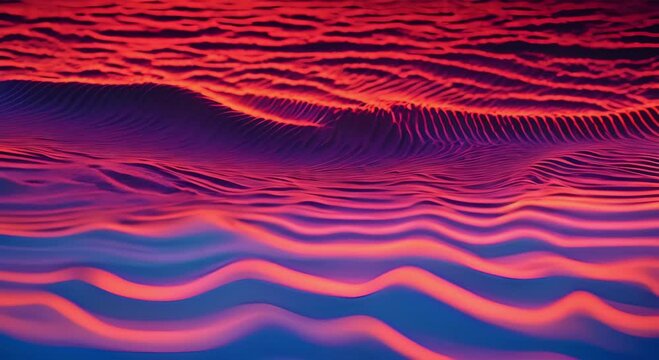 A visual representation of sound waves as an illusion, creating a pulsating effect in the video