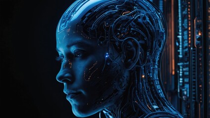 use of artificial intelligence in the human body, future concept