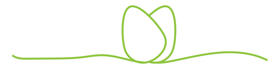 Doodle Easter Eggs line art banner in scribble style hand drawn with thin line, divider shape. Png clipart isolated on transparent background