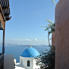 Fototapeta na wymiar Maison traditionnel Grec île de Santorin