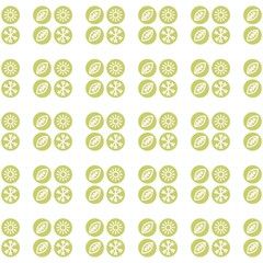 Seamless wallpaper pattern with seasons icon
