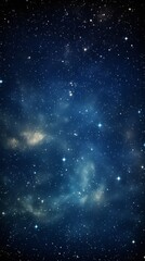 Fototapeta premium Blue starry night sky