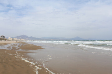 beach in the morning