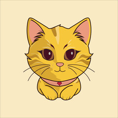 Cute and adorable cat illustrations can be used for t-shirts, icons and various others