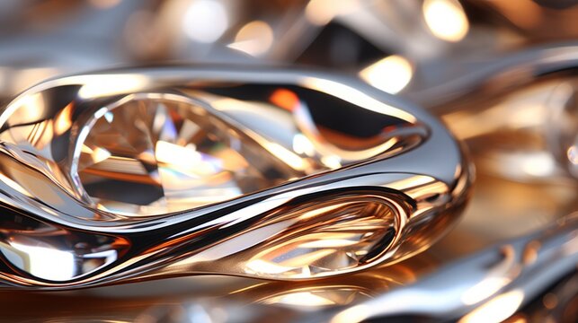 Stunning 3D rendering of a diamond ring with a unique and modern design