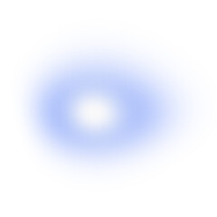 Gradient blurred circle for design on transparent background