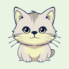 Cute and adorable cat illustrations can be used for t-shirts, icons and various others